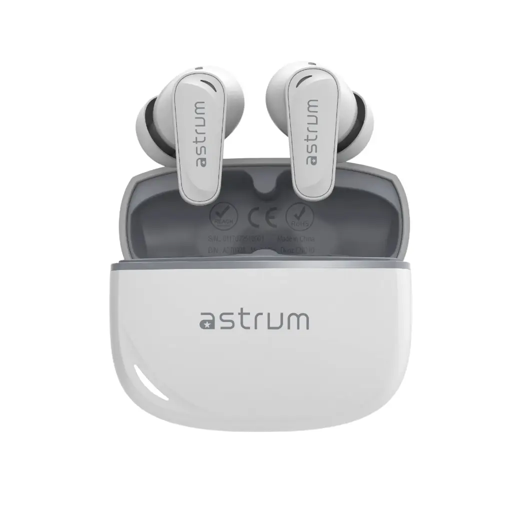 Astrum DUOZ ENC10 TWS Earbuds ENC 2Mic BT5.4 White