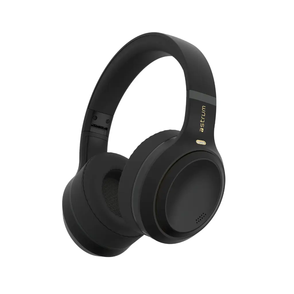 Astrum Ease Drift Hybrid ANC BT6.0 Over‑Ear Headphone Black