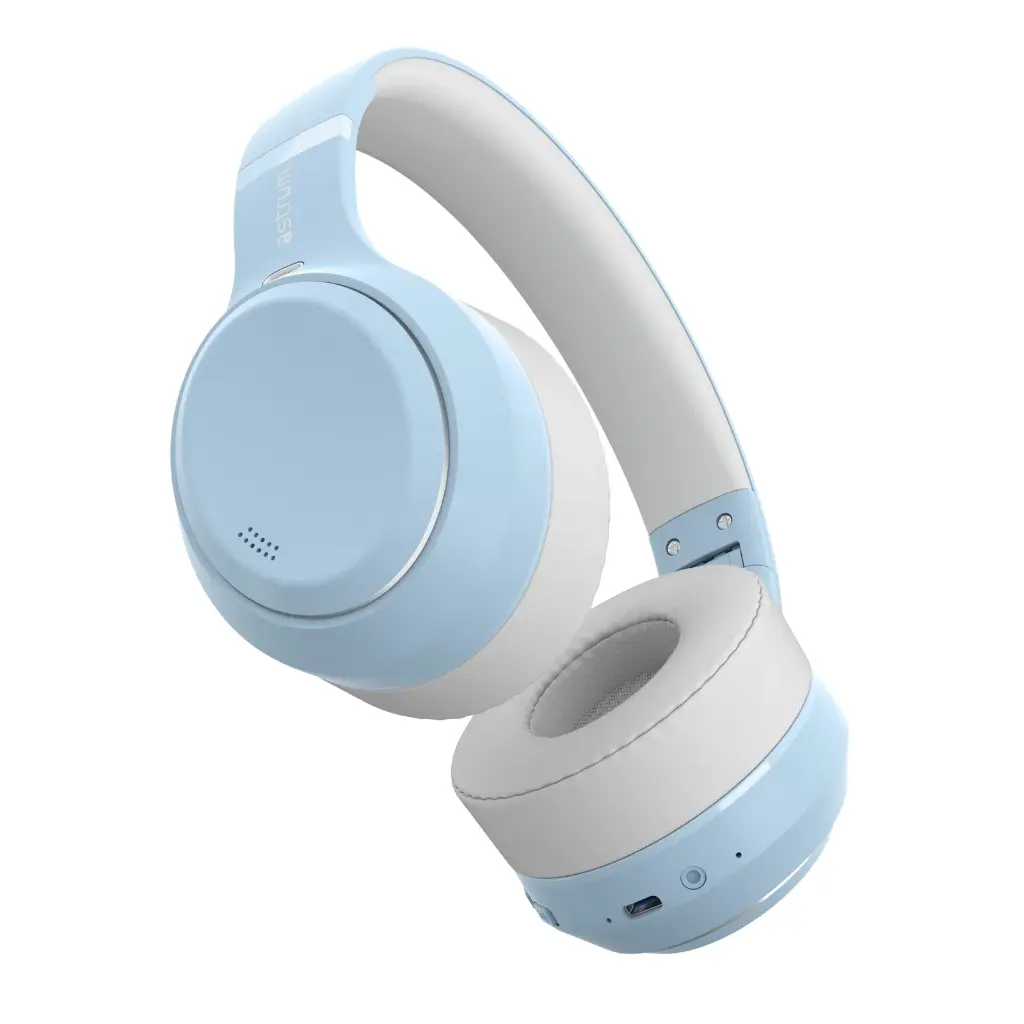 Astrum Ease Drift Hybrid ANC BT6.0 Over‑Ear Headphone Blue