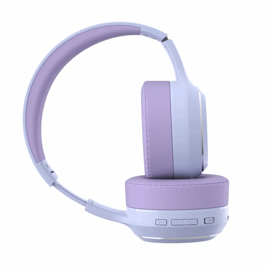 Astrum Ease Drift Hybrid ANC BT6.0 Over‑Ear Headphone Purple