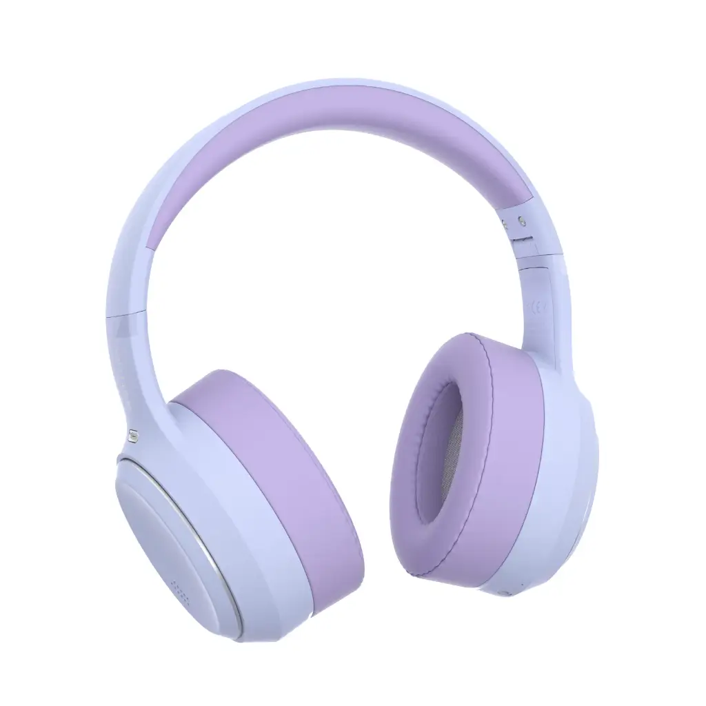 Astrum Ease Drift Hybrid ANC BT6.0 Over‑Ear Headphone Purple