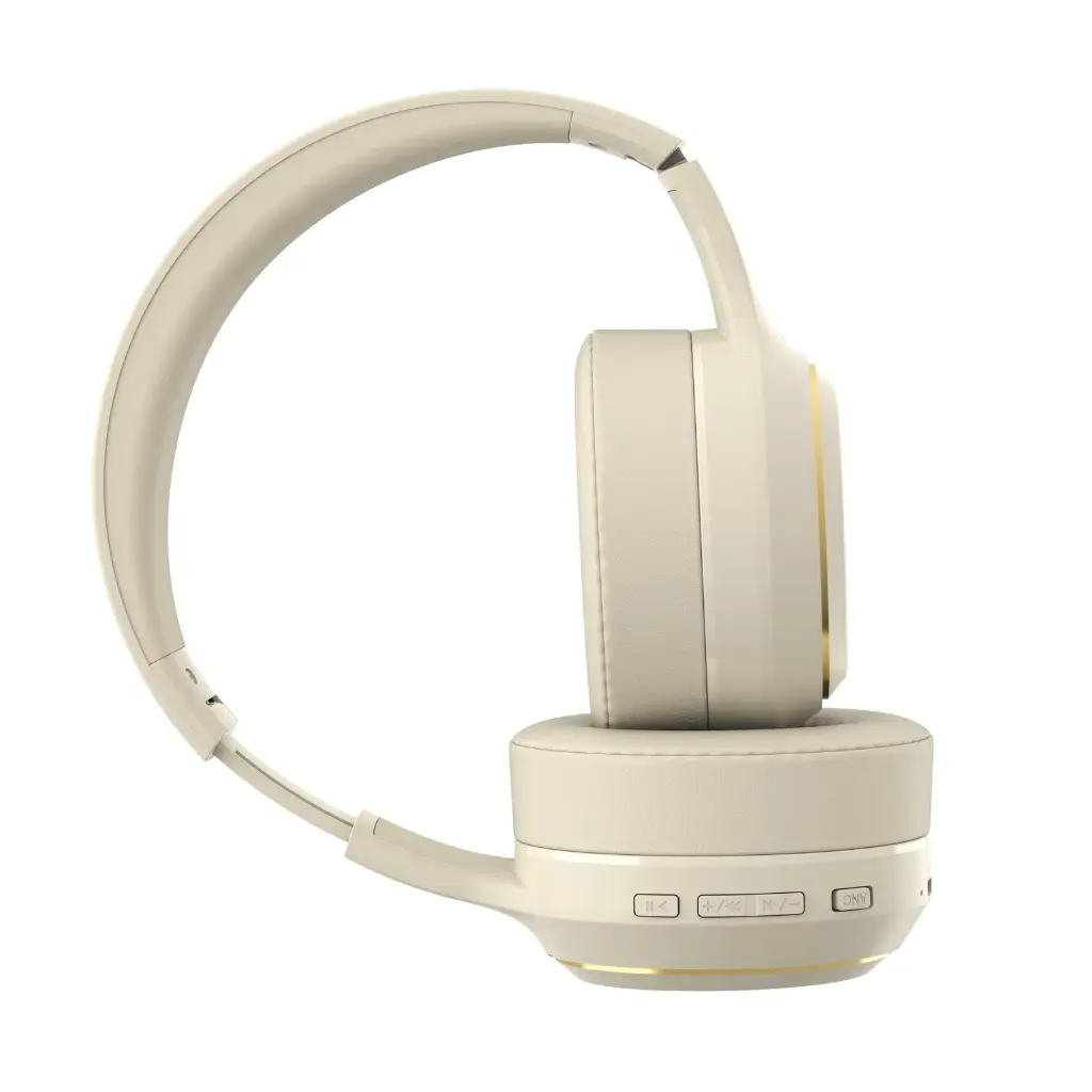Astrum Ease Drift Hybrid ANC BT6.0 Over‑Ear Headphone Cream