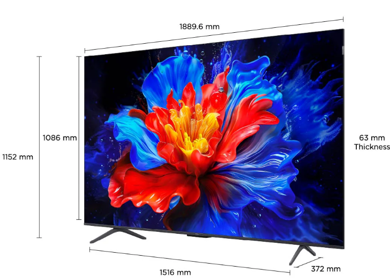 TCL 85P8K QLED 144Hz Google TV 85 Inch