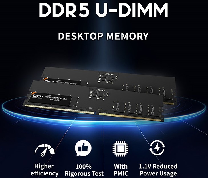 Dato DDR5 4800MHz 16GB Desktop Memory | CL40