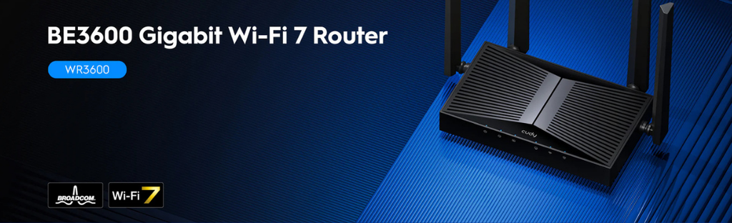 Cudy BE3600 Wi‑Fi 7 Router | 3.6Gbps Gigabit