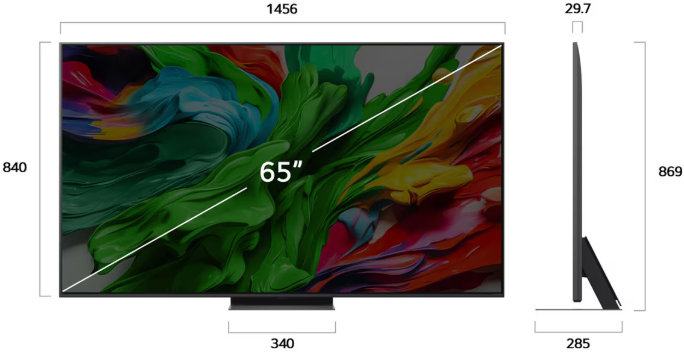 LG 65QNED86A 65″ QNED MiniLED 4K Smart TV 24m