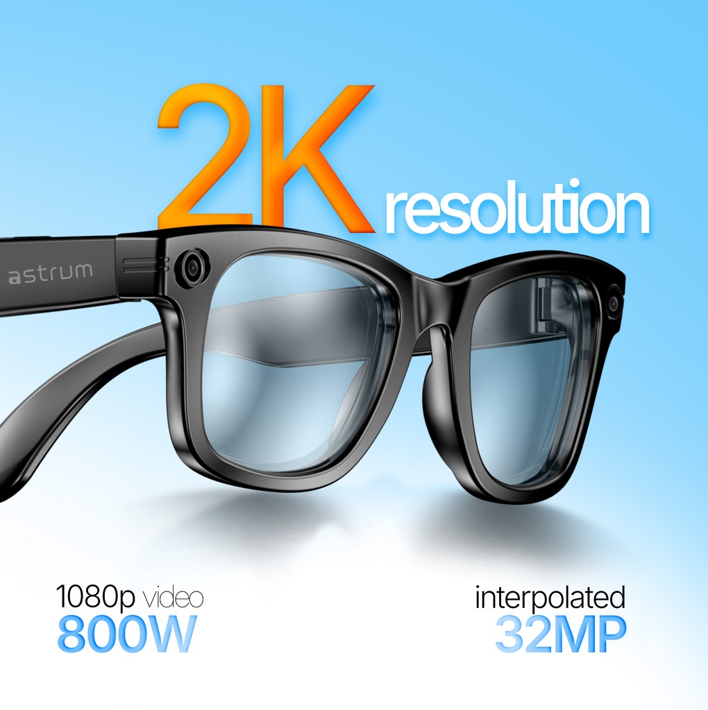 Astrum G06 Smart Glasses | 4GB AI Camera BT Audio