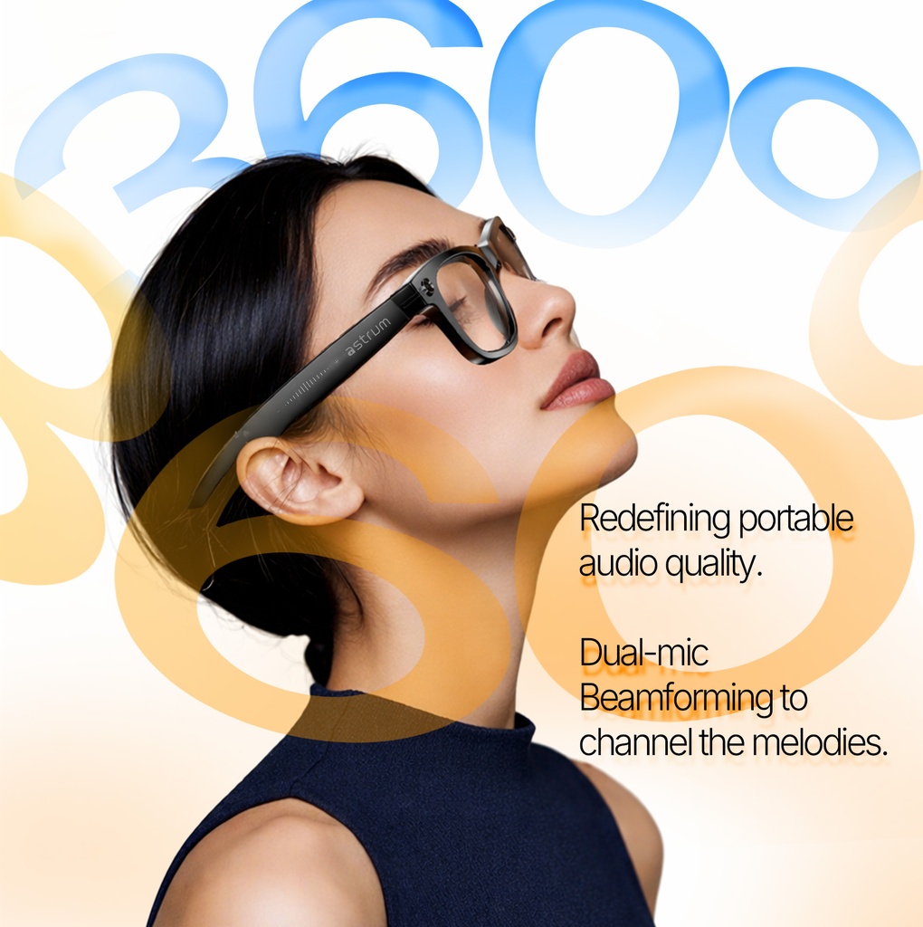 Astrum G06 Smart Glasses | 4GB AI Camera BT Audio