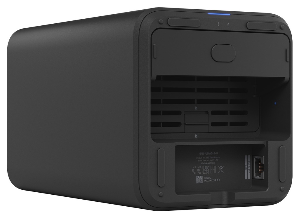 Ubiquiti UniFi UNAS‑2‑B Black NAS
