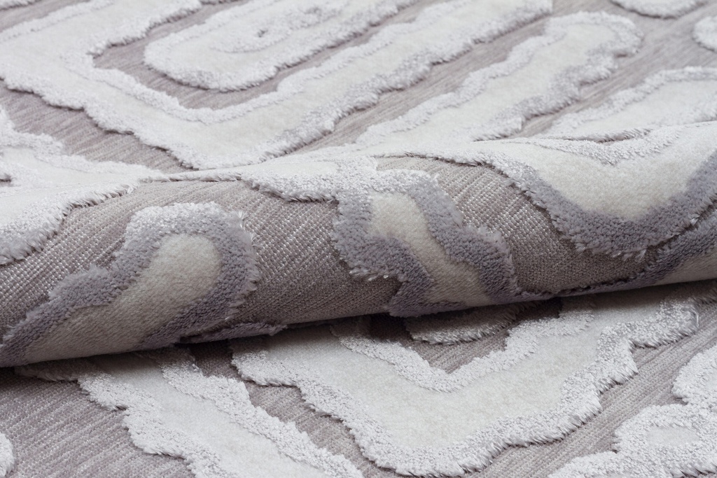 Silkhouse Rug Affection Chinchilla Abstract Low Pile Indoor Rug