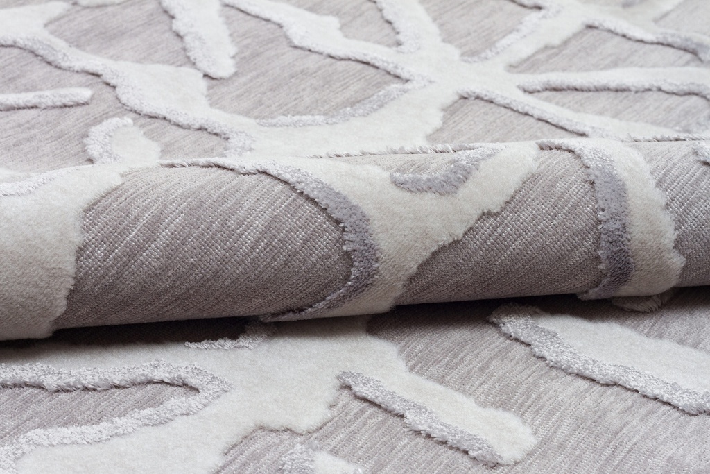 Silkhouse Rug Affection Chinchilla Abstract Low Pile Indoor Rug