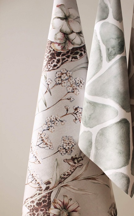 Out Of Africa Mara Cherry Printed Cotton Fabric (280cm Wide) (copy)