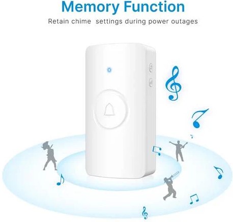 Digitech Wireless Doorbell 100m White