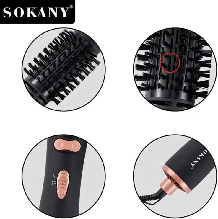 Sokany 1200W 2‑in‑1 Hot Air Comb Dryer