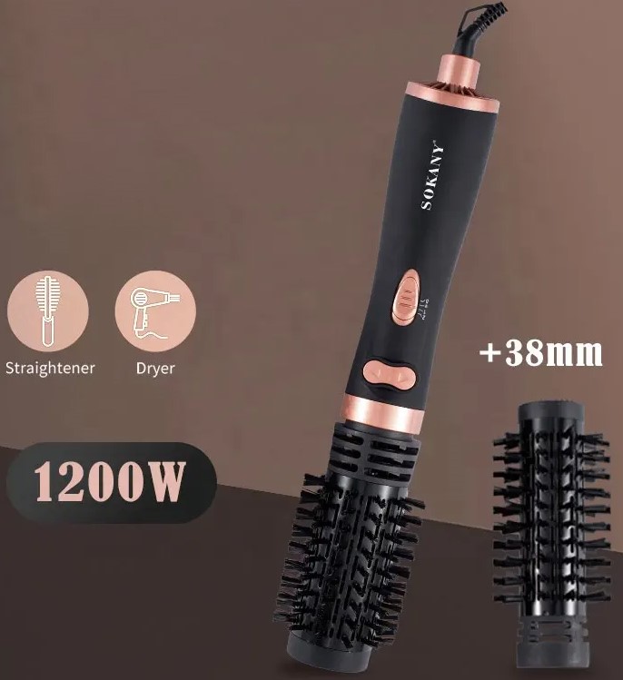 Sokany 1200W 2‑in‑1 Hot Air Comb Dryer