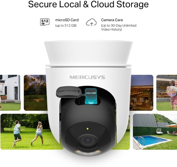 Mercusys MC500 Outdoor Pan/Tilt Wi‑Fi Camera
