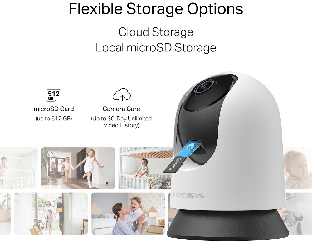 Mercusys MC200 Pan/Tilt Home Wi‑Fi Camera