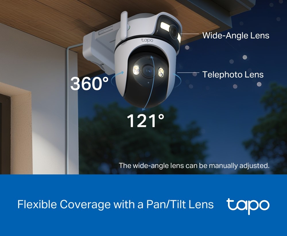 TP‑Link Tapo C545D | 2K Dual Lens Pan/Tilt Camera