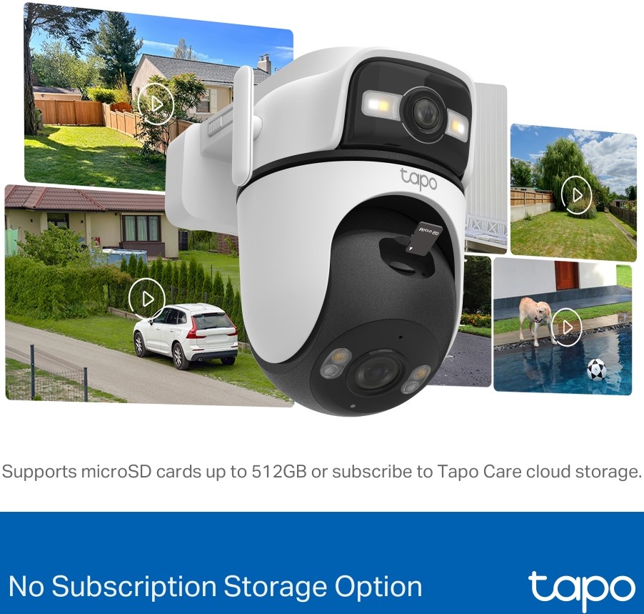 TP‑Link Tapo C545D | 2K Dual Lens Pan/Tilt Camera
