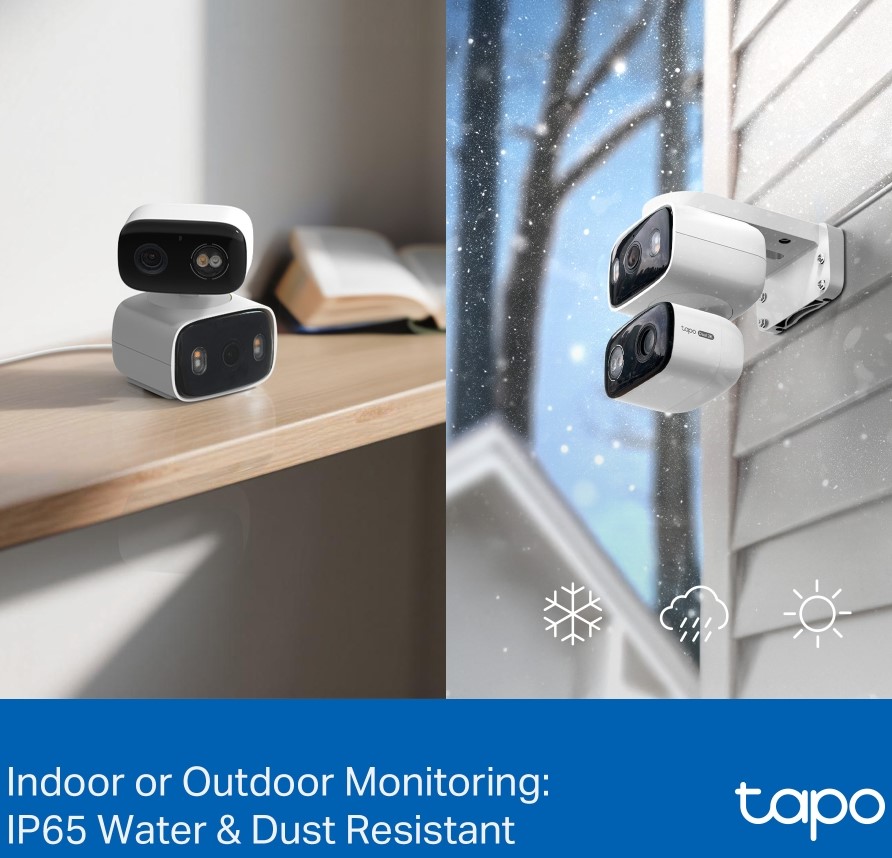 TP‑Link Tapo C246D | 3K Dual Lens Pan/Tilt Camera