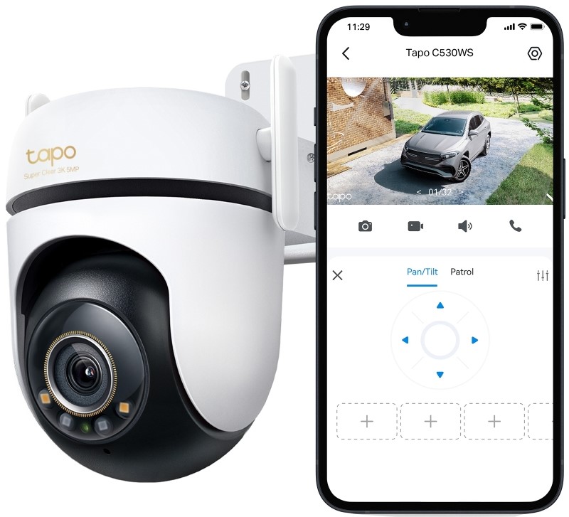 TP‑Link Tapo C530WS | 3K Outdoor Pan/Tilt Camera