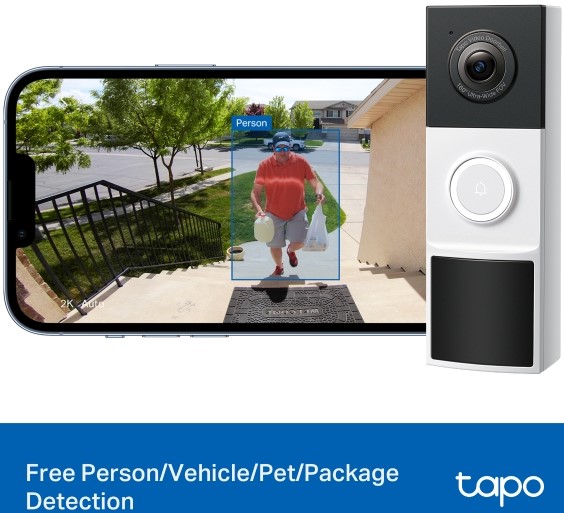 TP‑Link Tapo D210 | 2K Battery Video Doorbell