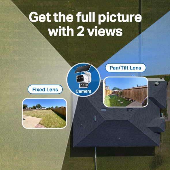 TP‑Link Tapo C645D Dual Lens Solar Pan‑Tilt Camera  