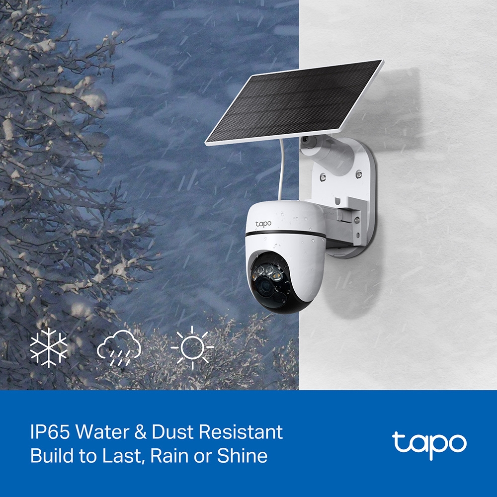 TP‑Link Tapo C610 Solar‑Powered Pan/Tilt 2K Camera Kit  
