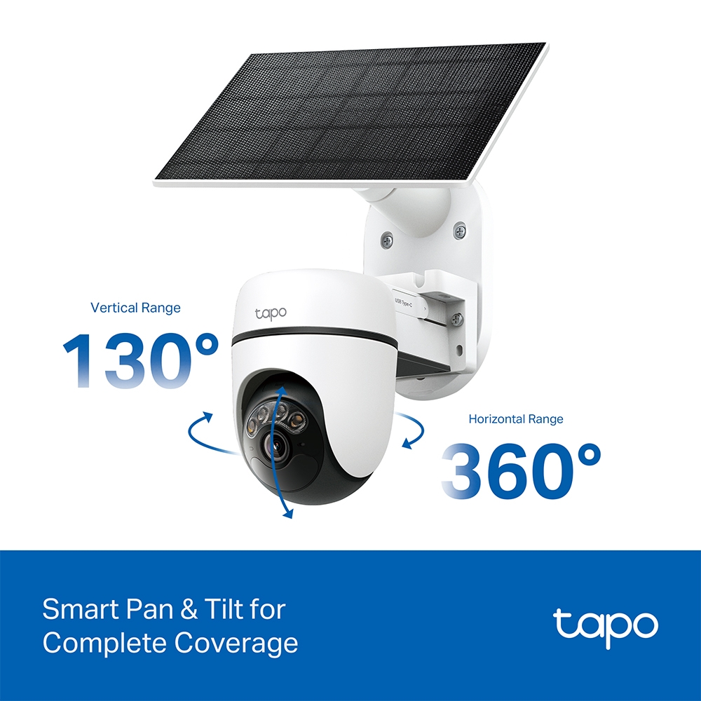 TP‑Link Tapo C610 Solar‑Powered Pan/Tilt 2K Camera Kit  