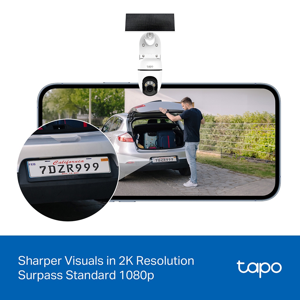 TP‑Link Tapo C610 Solar‑Powered Pan/Tilt 2K Camera Kit  