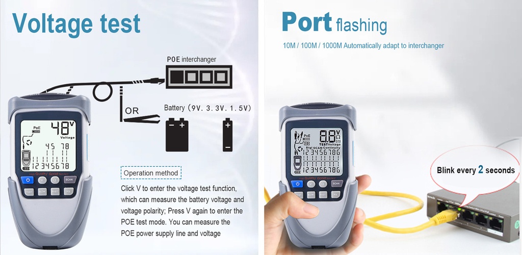 UltraLAN Voltage Meter and Cable Tester (CAB-T-MPCT)