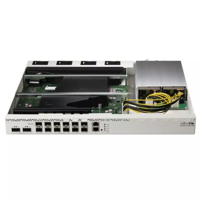 MikroTik Cloud Core 12 Port SFP28 2 QSFP28 16 Core Router | CCR2216-1G-12XS-2XQ