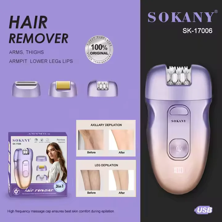 Sokany 3 In 1 Lady's Hair Remover | CSY-SK17005