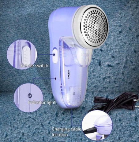 The Sokany SK-866 Rechargeable Lint Remover (Blue) | CSY-SK883BLU