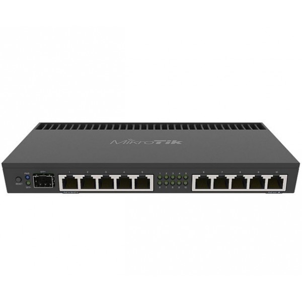 MikroTik 10 Port Gigabit 1SFP+ 4 Core L5 Rack-Mount Router | RB4011iGS+RM