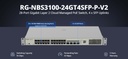 Reyee 24 Port Gigabit PoE 370W 4SFP Layer 2+ Smart Managed Switch | RG-NBS3100-24GT4SFP-P-V2