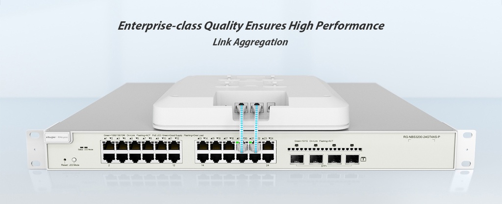 Reyee 48 Port Gigabit PoE 370W 4SFP+ Layer 2+ Smart Managed Switch | RG-NBS3200-48GT4XS-P