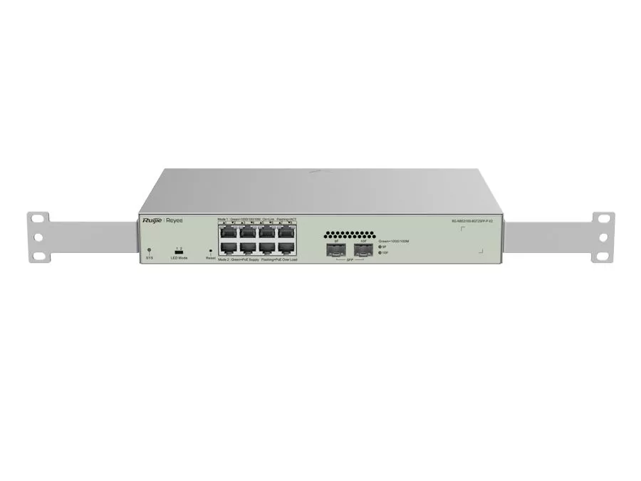Reyee 8 Port Gigabit PoE 125W 2SFP Layer 2+ Smart Managed Switch | RG-NBS3100-8GT2SFP-P-V2
