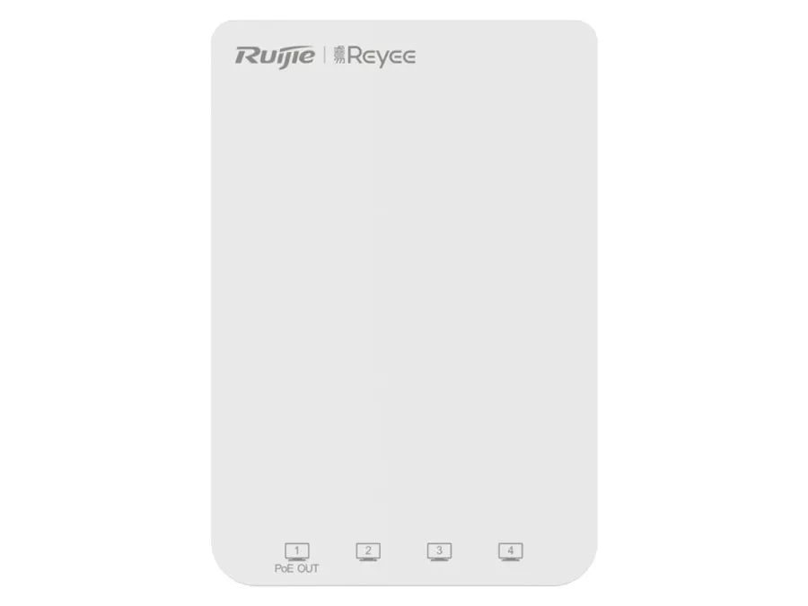Reyee Dual Band WiFi 5 1300Mbps 5 Port Gigabit Mesh In-Wall AP | RG-RAP1200(P) 