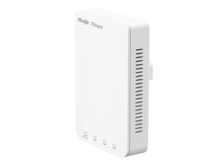 Reyee Dual Band WiFi 5 1300Mbps 5 Port Gigabit Mesh In-Wall AP | RG-RAP1200(P) 