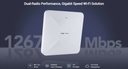 Reyee Dual Band WiFi 5 1300Mbps Fast Ethernet Ceiling Mount AP | RG-RAP2200(F)