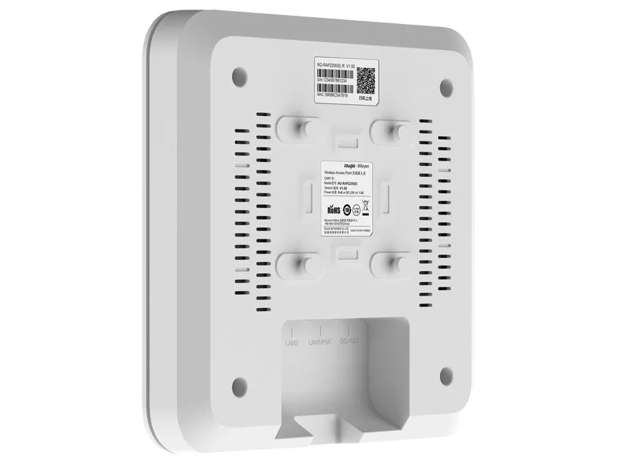 Reyee Dual Band WiFi 5 1300Mbps Fast Ethernet Ceiling Mount AP | RG-RAP2200(F)