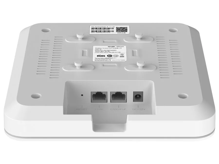 Reyee Dual Band WiFi 5 1300Mbps Fast Ethernet Ceiling Mount AP | RG-RAP2200(F)