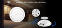 Reyee Dual Band WiFi 6 3000Mbps Gigabit Ceiling Mount AP | RG-RAP2266
