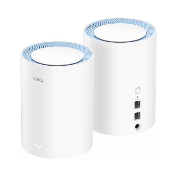Cudy Dual Band WiFi 5 1200Mbps Fast Ethernet Mesh 2 Pack | M1200 (2-Pack)
