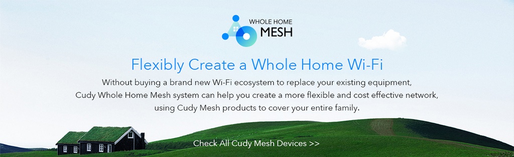 Cudy Dual Band WiFi 5 1200Mbps Fast Ethernet Mesh 3 Pack | M1200 (3-Pack)