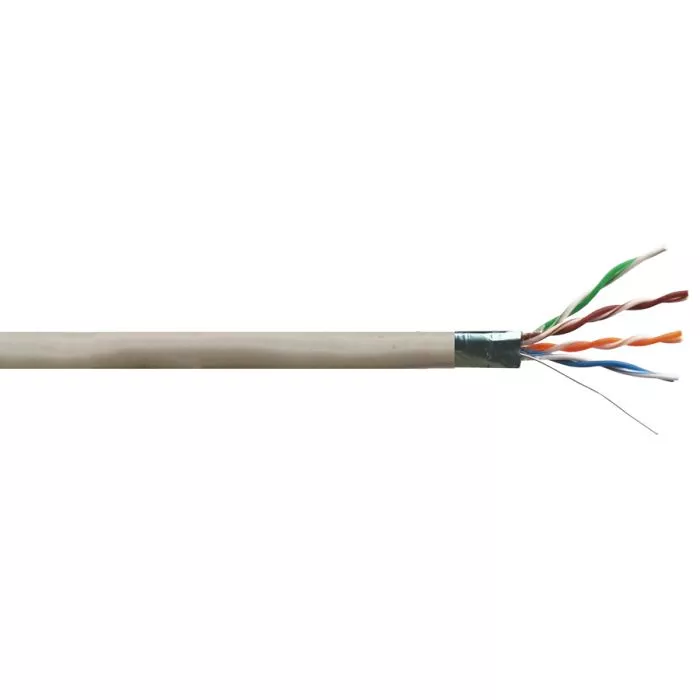 Linkbasic 305M Drum Cat5e Solid Shielded Grey FTP Cable