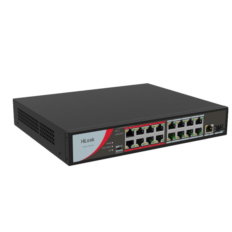 HiLook16 Port Fast Ethernet Unmanaged POE Switch | NS-0318P-130(B) 