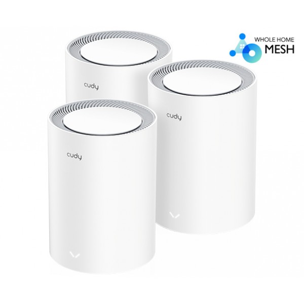 Cudy Dual Band WiFi 6 3000Mbps Multi-Gigabit Mesh 3-Pack | M3000 (3-Pack)