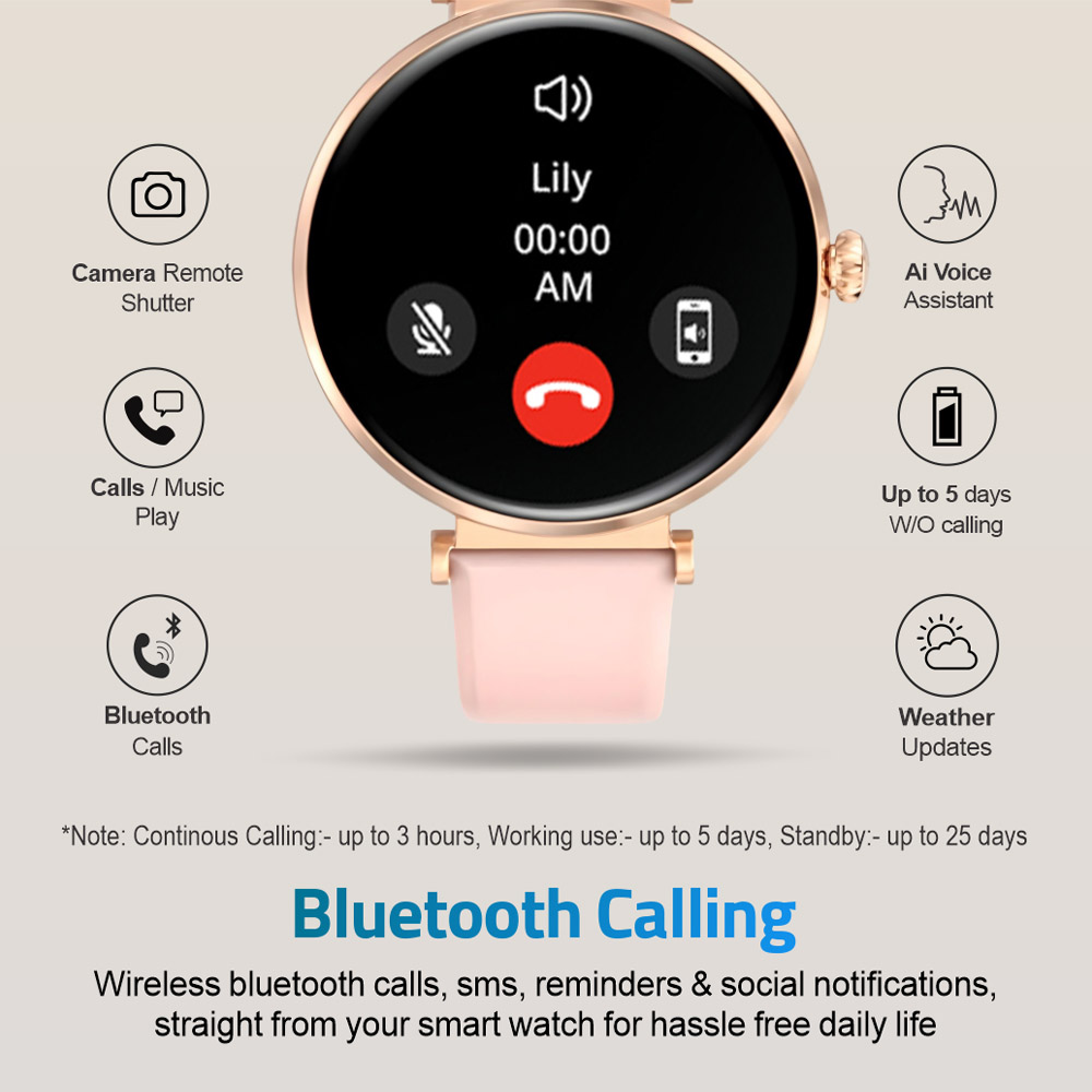 Astrum MT510 Smart Watch 1.32” AMOLED IPX68 with BT Calls Sports HR BP BO | A61551-H